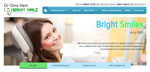 Saturday 1 Dentist Open in Wantirna, VIC: Dr Chris Hem,