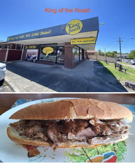 Find the List 7 budget-friendly restaurants near you in Oakleigh South VIC: 1.King of the Roast, 2.Tasty Dining 蛟塘酒家, 3.Magic Brothers Pizzeria Oakleigh South, 4.Da Bella Woodfired Pizza Oakleigh, 5.Cleeland Takeaway, 6.Migak, 7.Jang Dalk Korean Fried Chicken, 