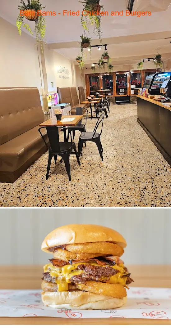 Find the List 15 budget-friendly restaurants near you in Reservoir VIC: 1.Bam Bams - Fried Chicken and Burgers, 2.La Pinta, 3.Bean & Gone Reservoir, 4.Clayton & Me, 5.Balkan Grill Reservoir, 6.Mystique Macedonian Restaurant, 7.Everest Cafe, 8.Molon Labe Souvlaki Bar, 9.Phon Pi Sai, 10.Aboulaban Sweets & Cafe, 11.Loui and Frankos Pizza & Pasta on Broadway, 12.Sinjeon Korean streetfood, 13.Hi Italy Pizzeria, 14.Adana Sofra, 15.Kaneo, 