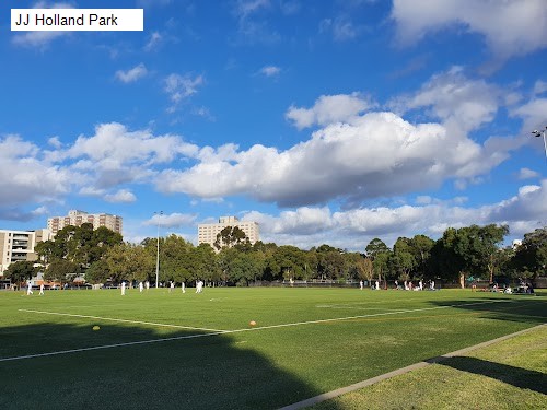 2 review location for tourist in Kensington, VIC Australia: 1. Bellair Street Mosaics,2. JJ Holland Park,